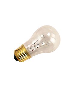 A15 Incandescent Bulb (Fan / Appliance) 15W 2700K Medium (E26) Base 130V Clear Dimmable