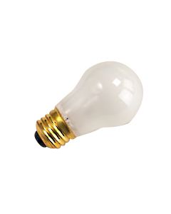 A15 Incandescent Bulb (Fan / Appliance) 15W 2700K Medium (E26) Base 130V Frosted Dimmable