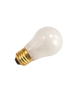 A15 Incandescent Bulb (Fan / Appliance) 25W 2700K Medium (E26) Base 130V Frosted Dimmable