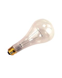 PS30 Elongated Incandescent Bulb 300W 2700K Medium (E26) Base 130V Clear Dimmable