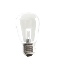 LED Sign S-Type S14 Lamp Clear 1.4W watts 2400K 120V Lumen Medium (E26) base hours 82 CRI Dimmable