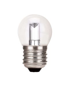 LED Sign S-Type S11 Lamp Clear 1.2W watts 2700K 120V 35 Lumen Medium (E26) base 25000 hours 82 CRI Dimmable