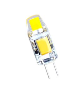 LED JC Lamp 1.2W watts 3000K 10-15V 110 Lumen G4 base 15000 hours 82 CRI Omnidirectional Dimmable