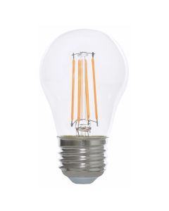 LED A-Shape (A15) Filament Bulb Clear Medium (E26) Base 120V 450 Lumen 15000 hours 82 CRI Dimmable