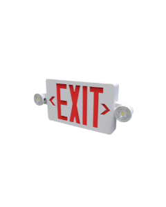 Evade Exit Sign & Emergency Unit Combo Red Lettering