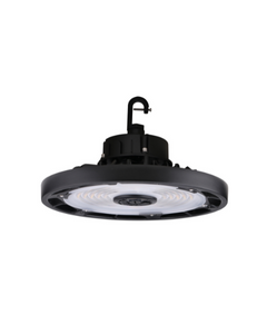 Hoverbay Round Highbay 100W 150W 200W or 240W Color Selectable 4000K or 5000K Black Housing Universal Voltage 120 277V