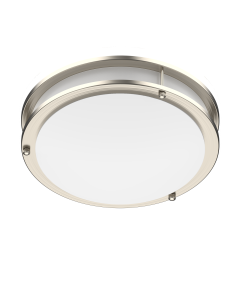 ProLED Select Flush Mount Ceiling Fixture Double Ring 12" 16W Color Selectable 120V Dimmable