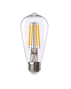 Filament LED Performance ST19 Bulb Clear Medium (E26) Base 9W 2700K or 2000K Dimmable 90 CRI T20-T24-JA82019